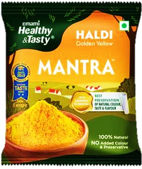Emami Healthy & Tasty Mantra Haldi Powder/Turmeric Powder, 100 g Pouch | Pack of 5